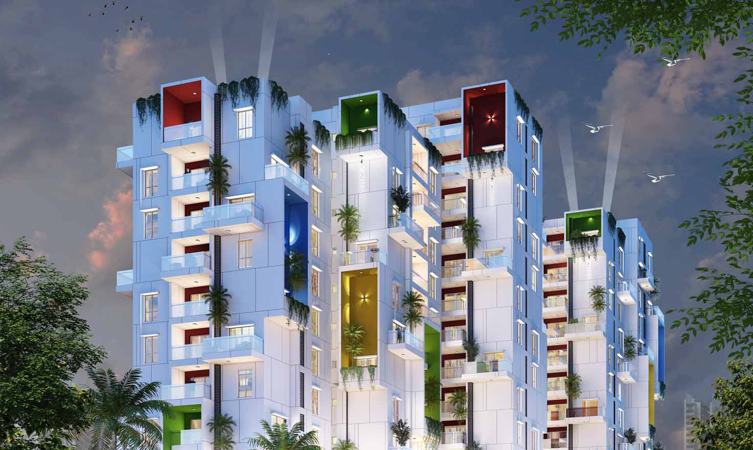 2 BHK Flats for Sale Borewell Rd
